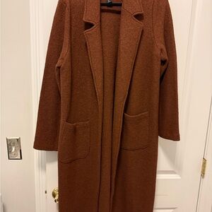 Tahari Rust Long Coat